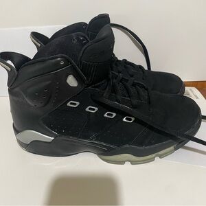 Nike Air Jordan 2021 Men's Size 10 Sneakers DC7330-001 Black Metallic Silver